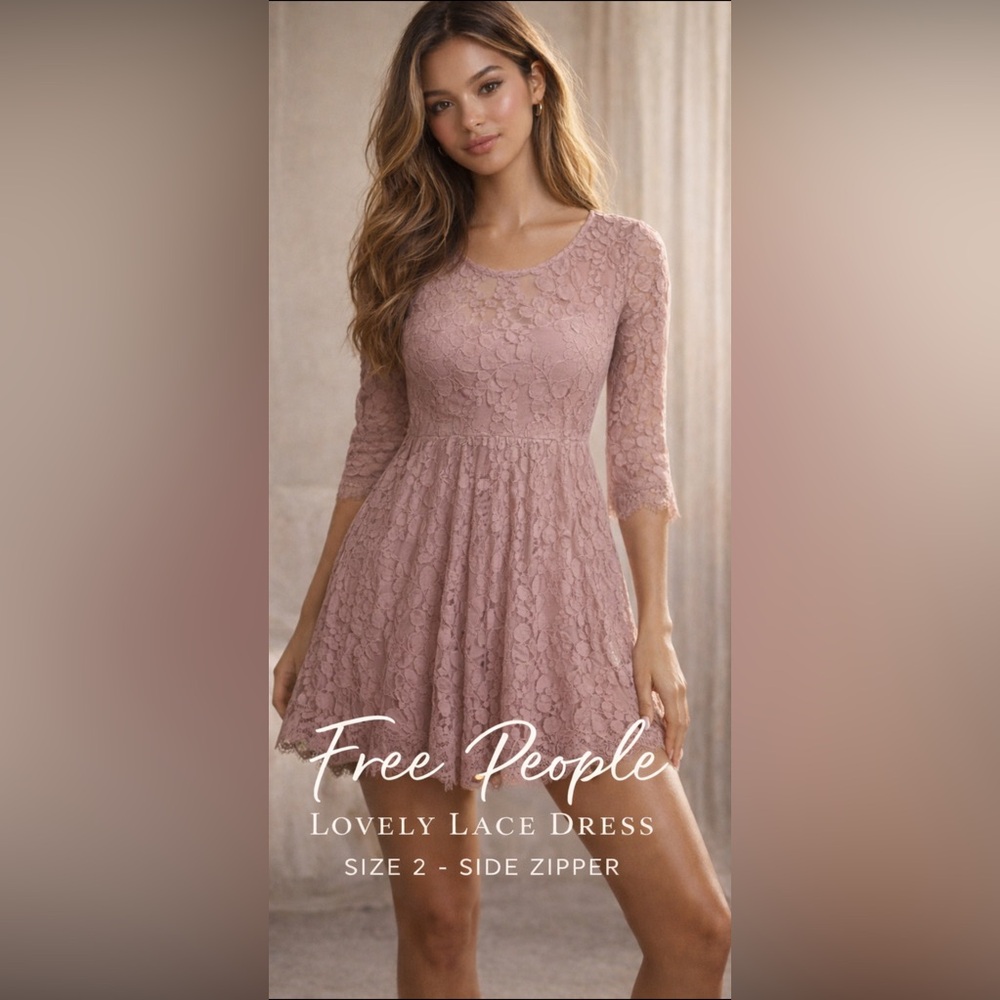 🌟 Free People Lace Dress